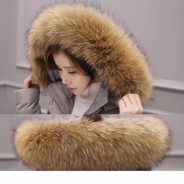 

add new 2018 winter 100% raccoon fur real natural fur collar & womens scarfs fashion coat sweater scarves collar luxury neck ca d19011003, Blue;gray