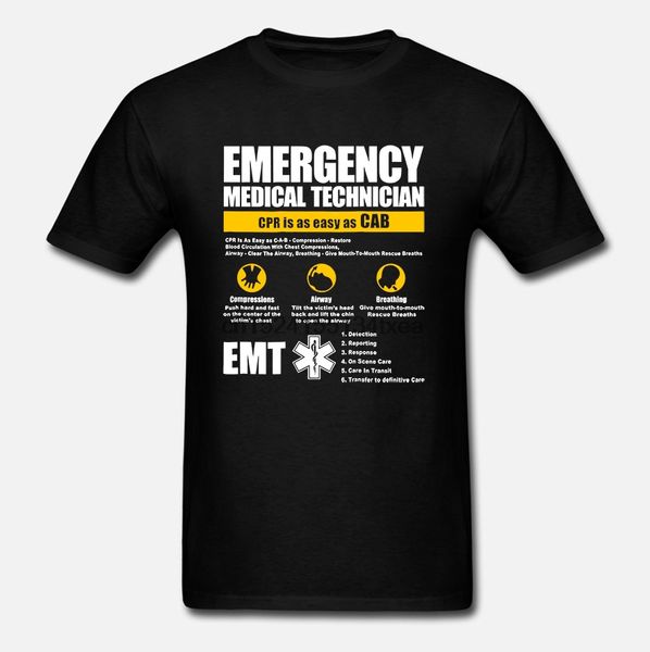 

emt emergency medical technician service ems paramedic cpr first rescue t-shirt(2