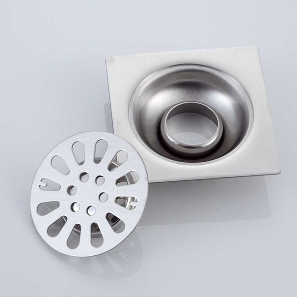 

deodorant floor drain square household stainless steel ser bathroom shower