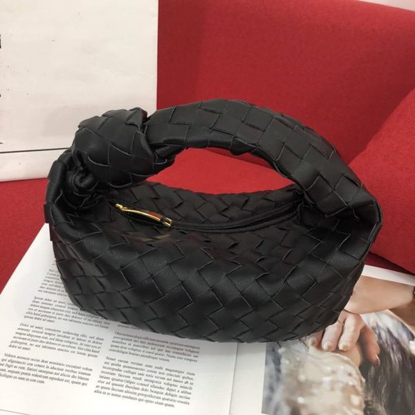 

women woven bags soft leather with knotted hand bags new tote bags with large capacity ing