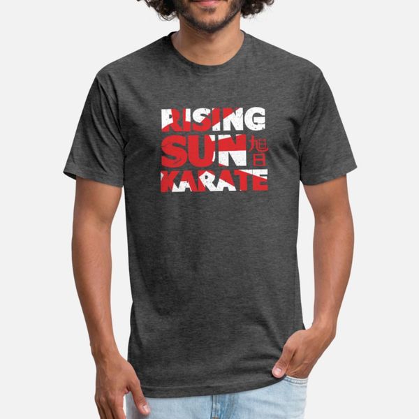 

rising sun karate japanese t shirt men personalized tee shirt size s-3xl clothes crazy basic spring outfit shirt