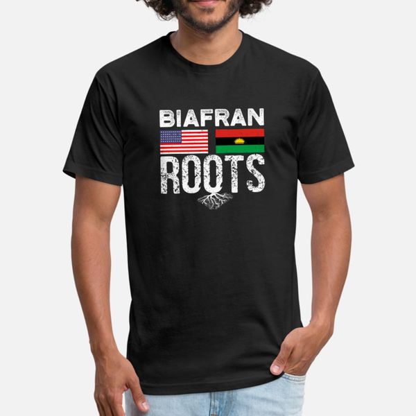 

nigeria biafran roots t shirt men customized cotton s-xxxl letter fit new style spring autumn family shirt