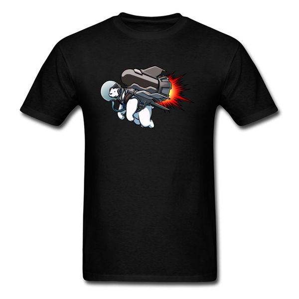 

funny design tshirt man jetpack polar bear t-shirt men's t shirt black summer short sleeve 100% cotton slim fit clothing