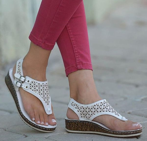 

oeak women sandals summer shoes cross strap sandal platform wedges shoes casual woman peep toe drop shipping, Black