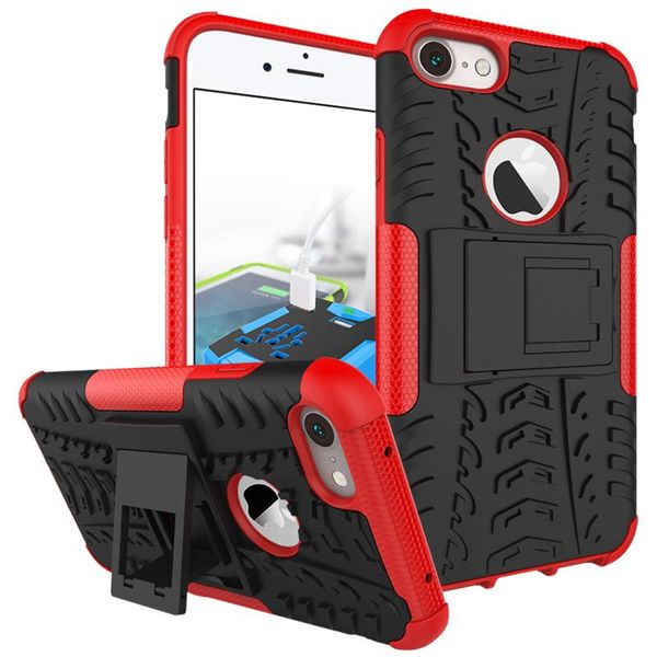 

cgjxsfor iphone x 6 6s plus 7 7 8 plus dazzle 2 in 1 hybrid kickstand impact rugged heavy duty tpu pc shock proof case cover 50pcs /lot