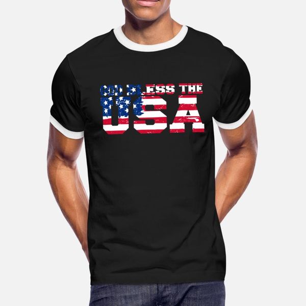 

god bless the usa god bless the usa t shirt men designs 100% cotton o neck costume cute breathable summer style standard shirt