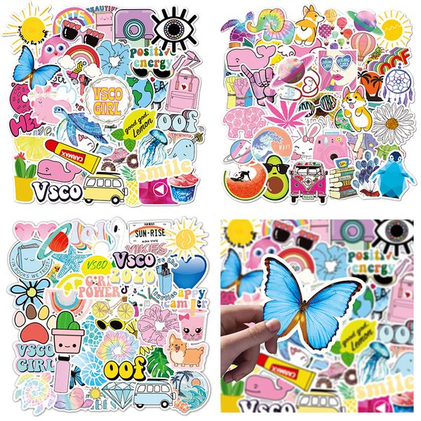 

2020 kids toys 50 new vsco colorful fresh graffiti stickers explosion luggage notebook skateboard children stickers kids toys