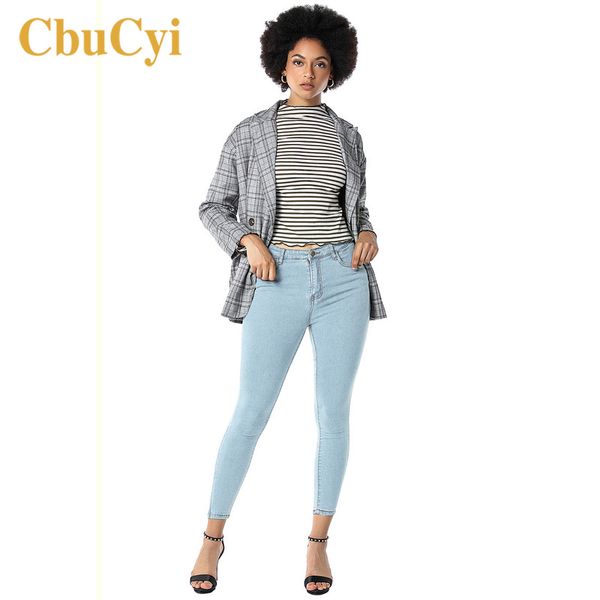 

women's jeans women denim stretch washed blue high waist skinny pants womens clothing casual vintage cotton trousers