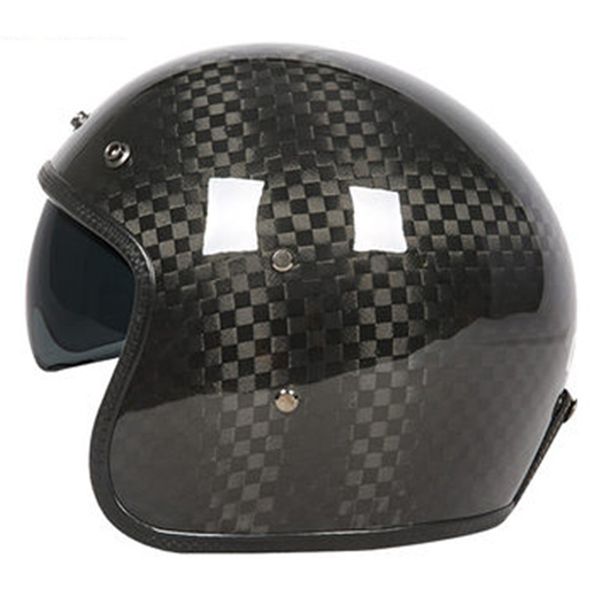 

high level carbonfiber motorcycle helmet with internal black sunglasses dot ece approved jet helmet cfr yk363 3k 12k 24k