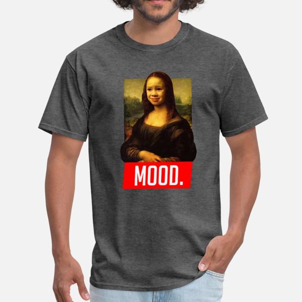 

mona liza t shirt men crazy tee shirt s-xxxl trend crazy new fashion spring original shirt