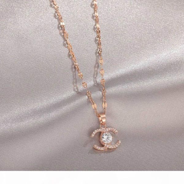 

fashion necklace letter necklace crystal diamond pendant necklaces women pearl necklaces banquet jewelry gift, White