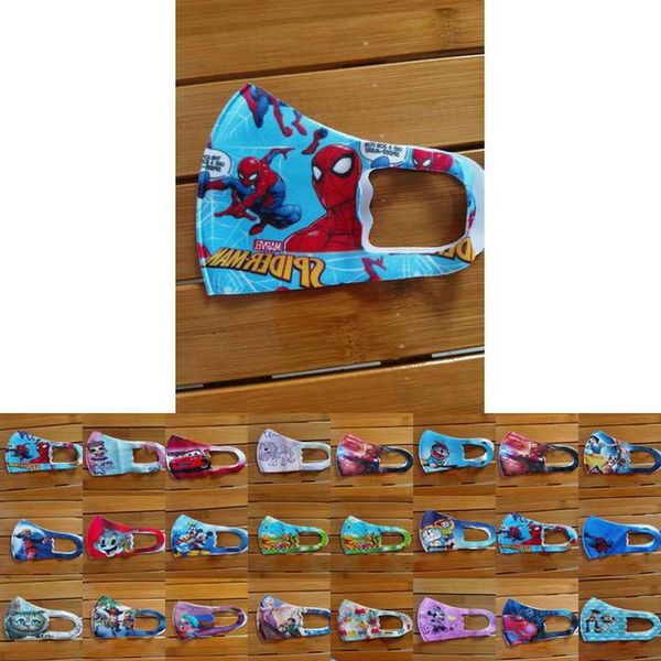 

mask riding 10pcs child designer motorcycle captai cartoon 4-12years protection face spiderman superhero cold face kids mask new mask bzrdr