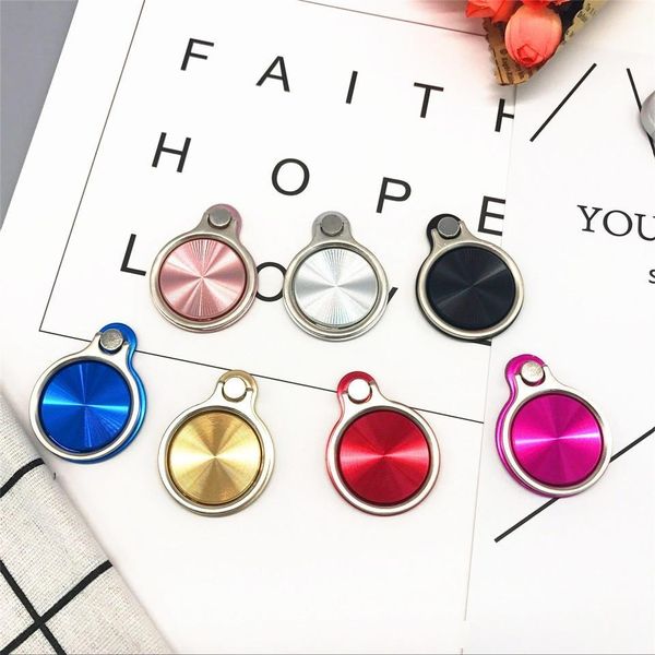 

cgjxs magnetic ring buckle mobile phone holder magnetic aluminum alloy cd pattern magnetic sheet deskcar colorful bracket magnet