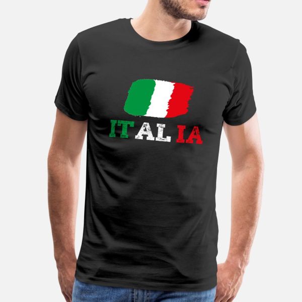 

italia flag t shirt men create tee shirt plus size 3xl clothes fit funny casual spring autumn normal shirt