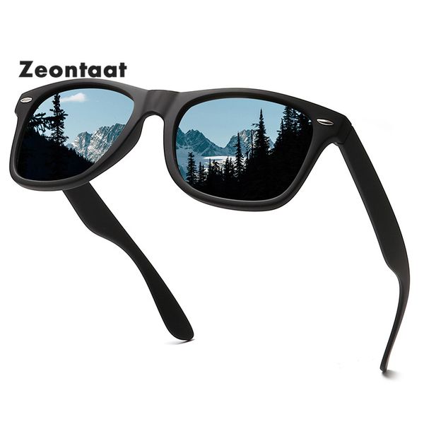 

zeontaat 2020 square sun glasses for men brand classic black frame sunglasses women polarized vintage uv400, White;black
