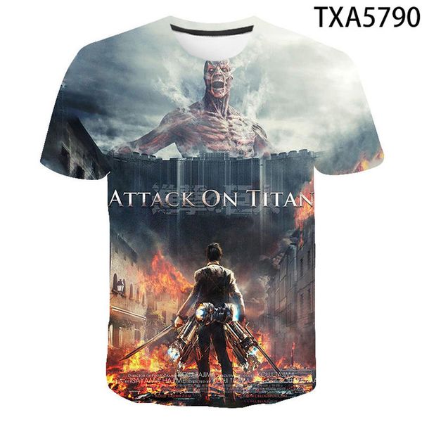 

new attack on titan 3d comfortable trend high-quality 3d print shirts horror hippie horror men clothing