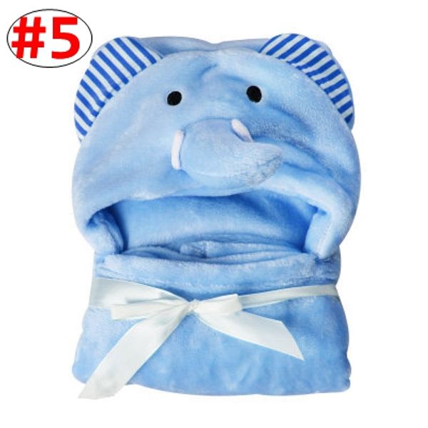 

baby soft cloak bath towel hoodie kids cartoon animal swaddle blanket 100*100cm