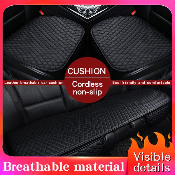 

universal auto car seat covers protector pad mat breathable pu leather car front rear back seat cover auto cushion 4 colors