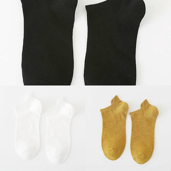 

men's spring and summer new straight casual boat boat socks and breathable short men's socks p4zue, Black