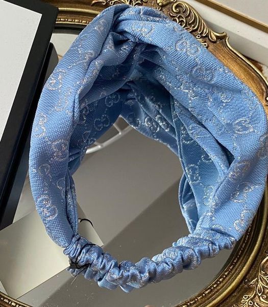 

new designer velvet headband womens brand silver thread headbands brand design hair bands headwrap for women girls