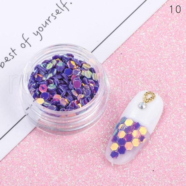 Meerjungfrau Halbperlen Stern Laser Pailletten Glitzer Nail Art Decor Eye Shadow Decoraciones de Arte de Unas DIY Nail Art Dekorationen Werkzeug