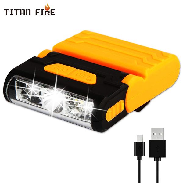 

ultralight portable mini led headlamp rechargeable lightweight compact waterproof sensor hat light for fishing baseball caps