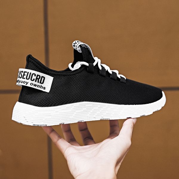 

breathable men sneakers air mesh casual shoes men light soft footwear men's black shoes zapatillas hombre big size 38-47