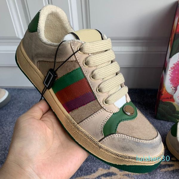 

luxury dirty sneakers women men casual shoes designer shoes fashion shoes size 35-44 model l30, Black