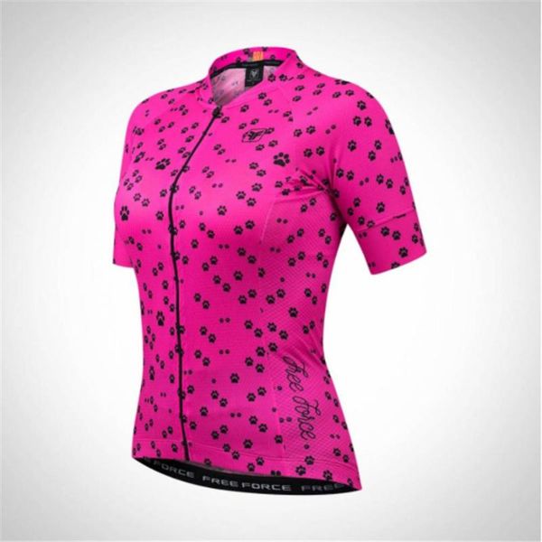

cycling jersey 2020 force women summer short sleeve cycling clothing mtb jersey fietstrui bicycle clothing, Black;red