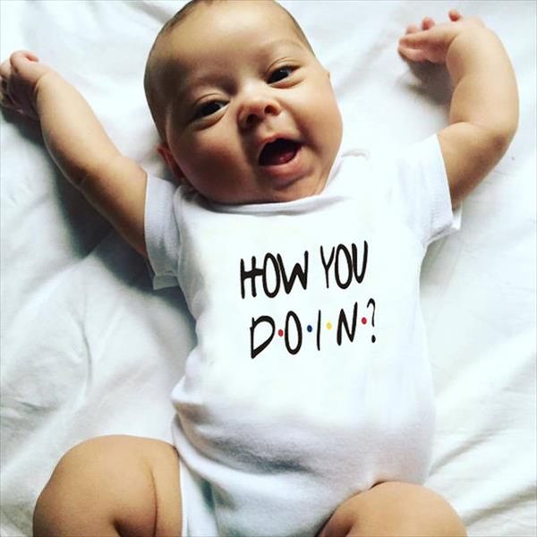 

summer white newborn infant baby boys girls cotton short sleeve how you doing romper jumpsuit playsuit baby clothes, Blue