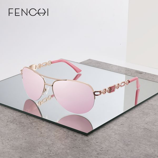 

fenchi anti-blue pink white luxury pliot sunglasses women zonnebril dames rose gold frame female sun glasses oculos feminino, White;black