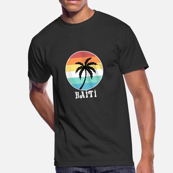 

haiti t shirt men designing cotton o neck letter sunlight breathable spring letter shirt