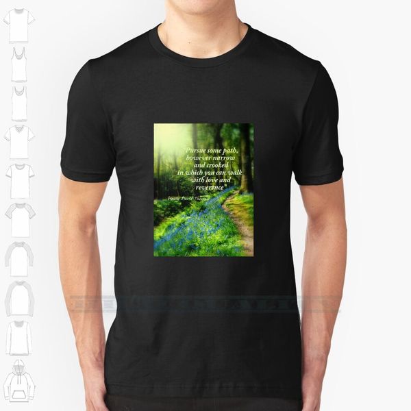

the pathway custom design print for men women cotton new cool tee t shirt big size 6xl bluebells path pathway bluebell
