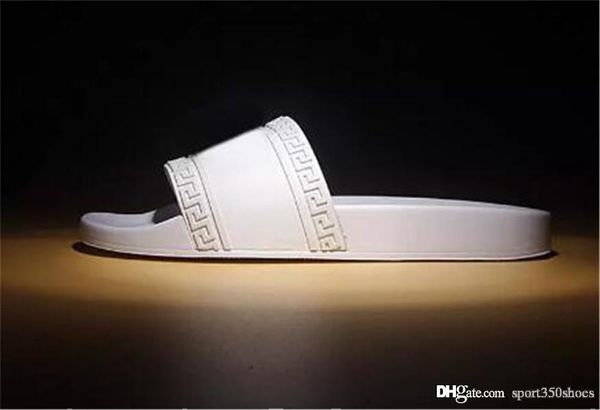 

palazzo medusa pool slides with embossed medusa head rubberised slip-on rubber pvc sandals slippers fashion slippers high quality, Black