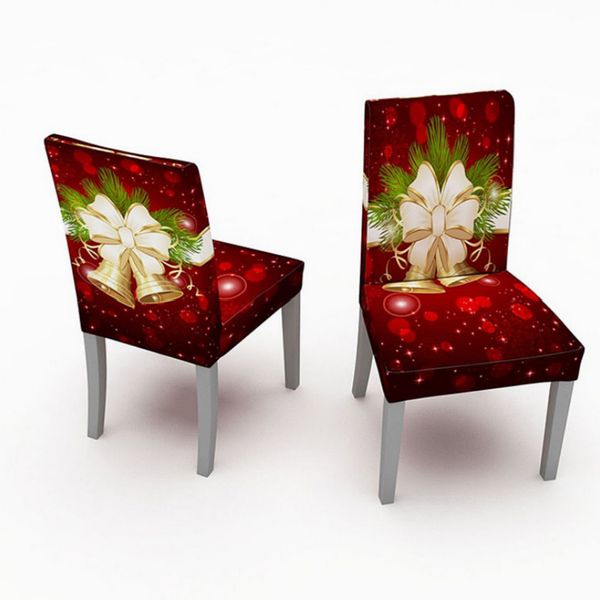 

spandex digital printed chair cover elastic dining chair slipcover seat protector stretch removable chair covers tablecloth christmas gifs