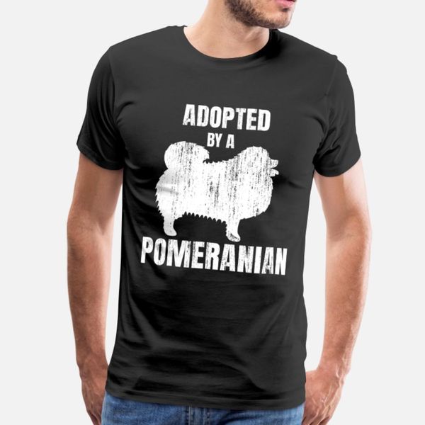 

веселый, принятого поморской владелец собаки подарок т рубашка мужчины печать 100% хлопок o шея мужской сумасшедшей аутентичная весна формал