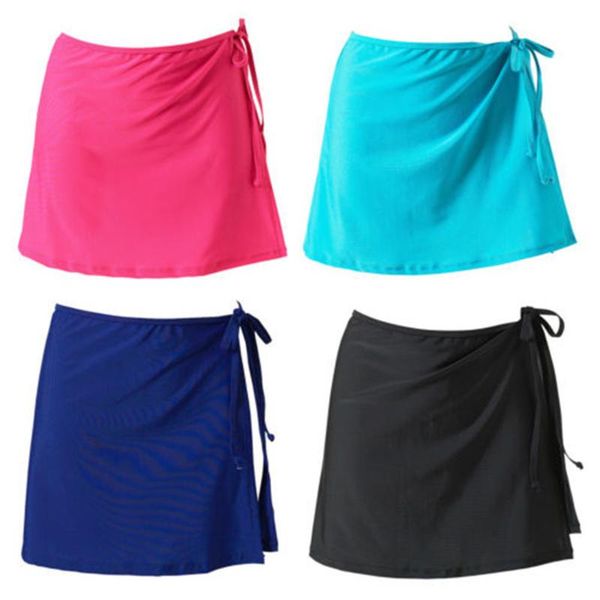 

bikini wrap holiday sarong summer cover up short beach loose solid swimming women skirt casual fashion, White;black