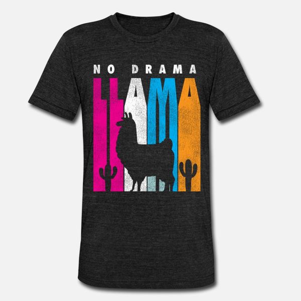 

funny no drama llama cute alpaca guanaco t shirt men printing 100% cotton s-xxxl solid color famous comfortable spring autumn natural shirt
