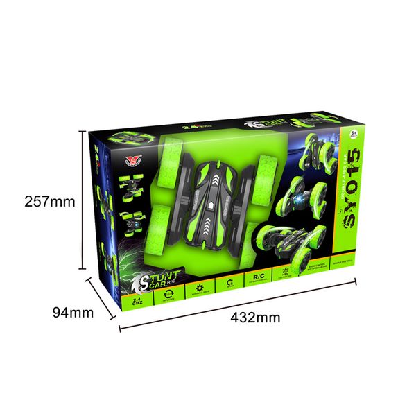 

2.4g rc car 4 channel double sided dump truck cross country vehicle sell remote control car gift of the child