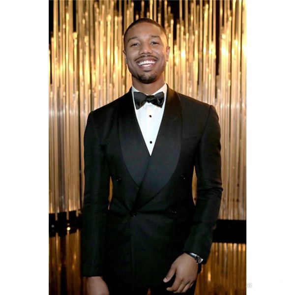 

classic double-breasted tuxedos groom wedding men suits mens wedding suits tuxedo costumes de pour hommes men(jacket+pants+tie) y251, Black;gray