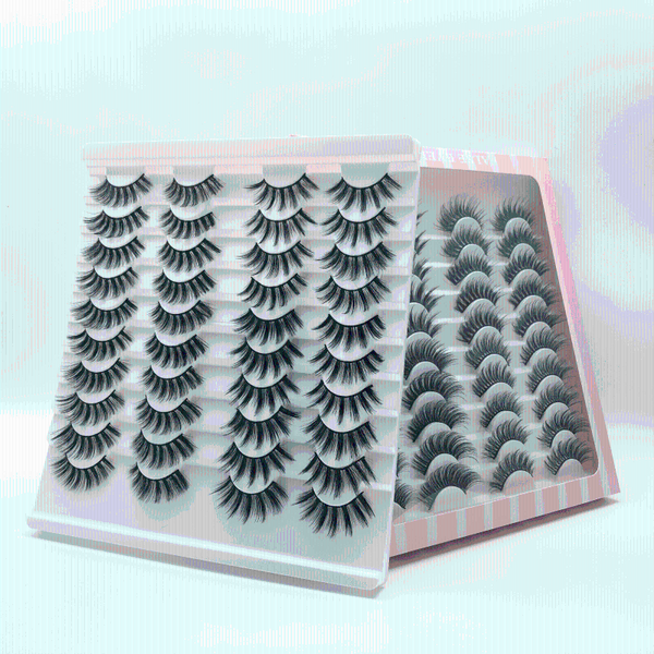 

false eyelashes 5/20pairs 3d mink natural long densely volume fake lashes makeup extension eyelash tools