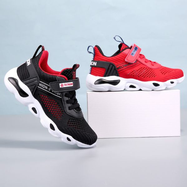

kids shoes casual sport shoes kids basketball shoes breathe children running shoe boy girl youth kid sport sneaker, Black