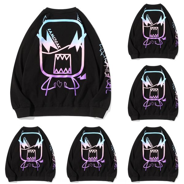 

осень 2020 новый gradientround шеи свитер для подростков свитер sweatercouple топ модный бренд большого размера с длинным рукавом dbofq, Black