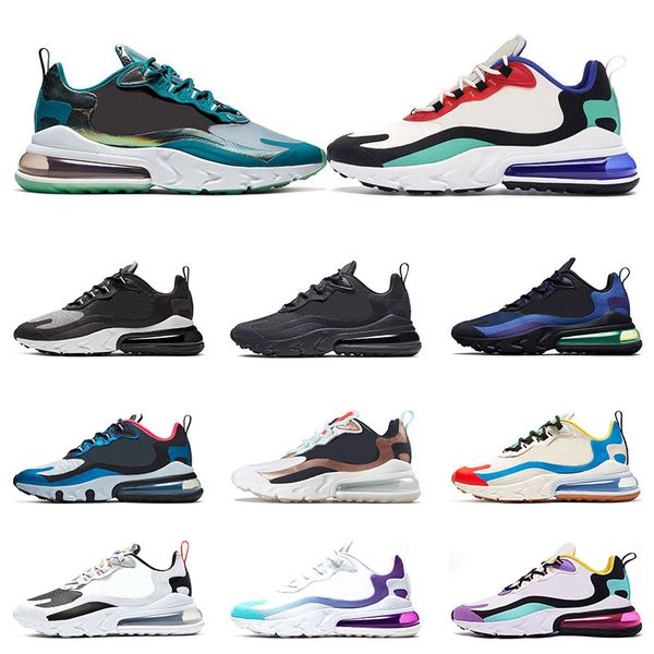 

new react men running shoes bauhaus heritage sea green deep royal blue optical black fashion mens trainers breathable sports sneakers