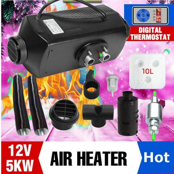 

hcalory 12 5kw diesel air heater parking heater digital display switch without remote variable frequency car heating machine