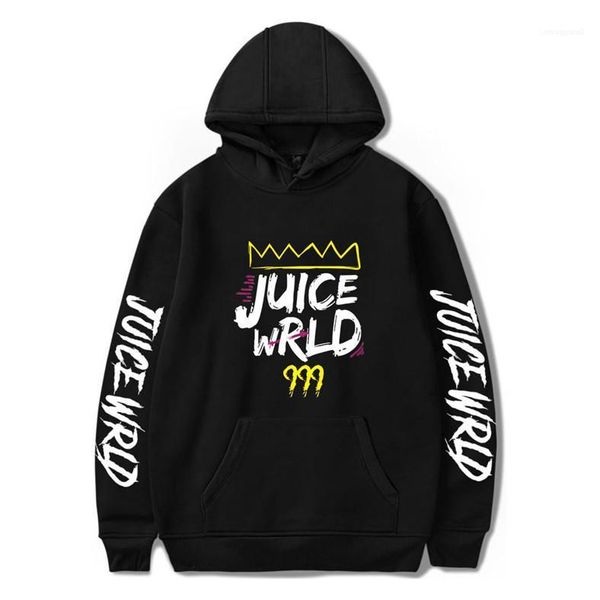 

wrld mens hoodies hiphop rapper 3d printed mens hooded sweatshirts casual designer male rip juice, Black