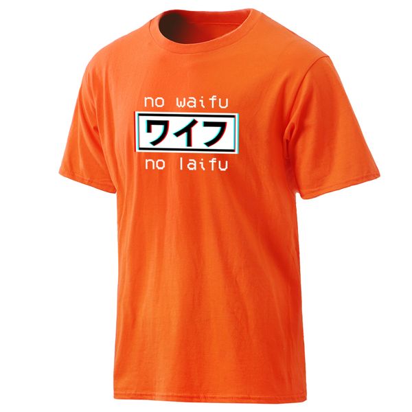 

100% cotton mens t-shirts manga no waifu no laifu short sleeve leisure clothing harajuku summer male fashion o-neck tee shirts