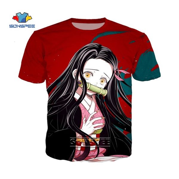 

japan anime kimetsu no yaiba demon slayer punk men 3d print shirts hippie humor funny men clothing