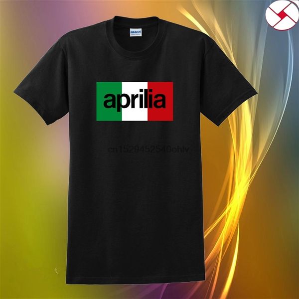 

classic aprilia italy flag t-shirt black
