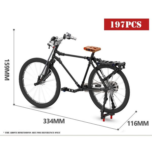 

блоки велосипеды сборщика день рождения развивающие дорожные хобби детские игрушки 124 кирпичи велосипед model kit строительство city игрушк